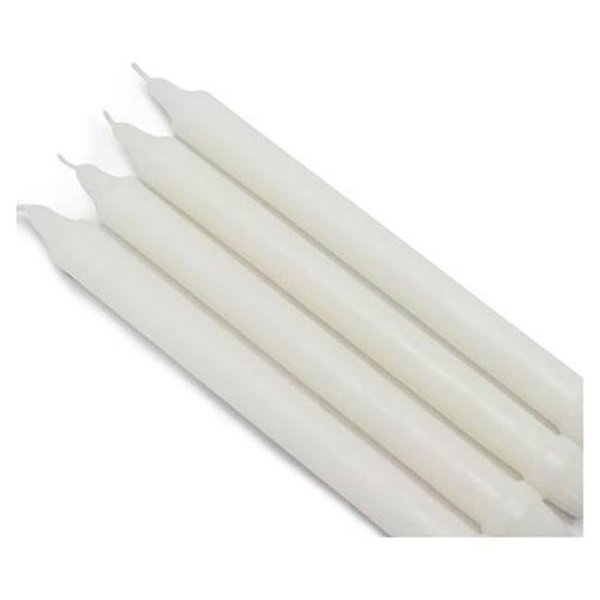 Zest Candle Zest Candle CEZ-045 10 in. White Formal Dinner Taper Candles - Pack of 2 CEZ-045